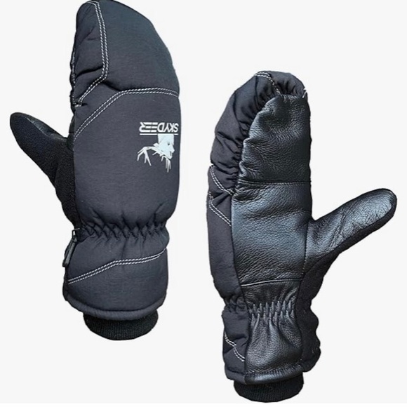 SKYDEER Super Warm Skiing Mittens with Soft Deerskin LeatherThinsulate - Picture 6 of 10